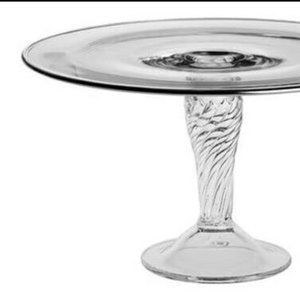 Crystal Platinum Pedestal Cake Stand - small